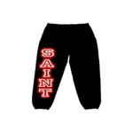 BLACK & RED VARSITY SWEATSPANTS