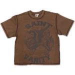 Saint Vanity Brown Logo Shirt Mocha