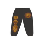 Saint Vanity Grey Burgundy Varsity Sweats