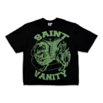 Saint Vanity Griffin Logo Tee “BlackArmy Green”