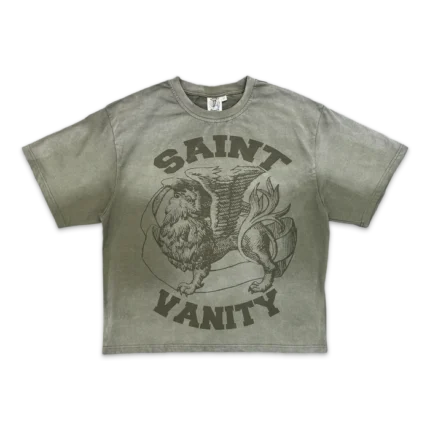 Saint Vanity Griffin Logo Tee Olive