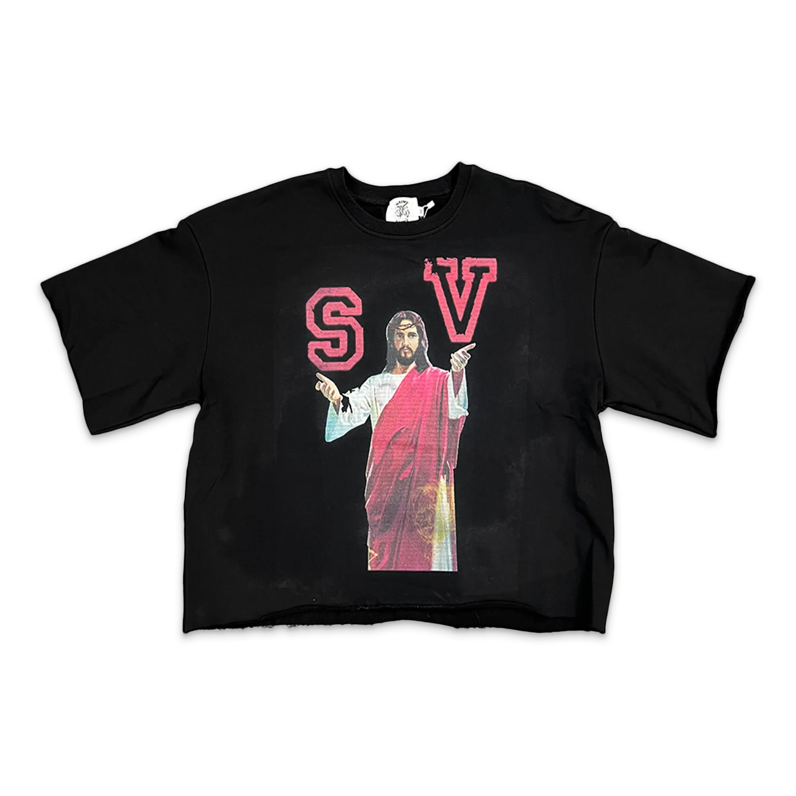 Saint Vanity Jesus Cropped Sweater