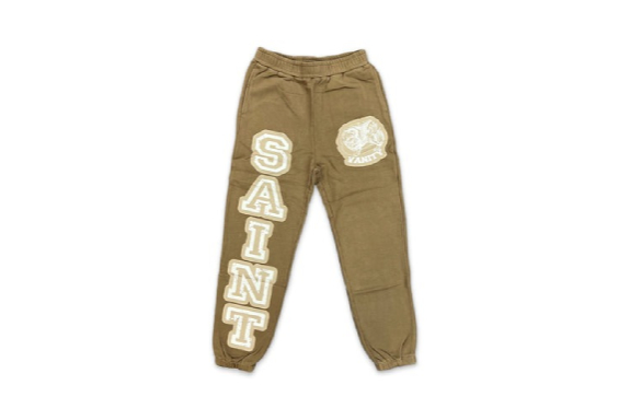 Saint Vanity Logo Sweatpants Tan Saint Vanity Logo Sweatpants Tan - Image 1