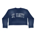 Saint Vanity Navy ASH Crewneck Sweater