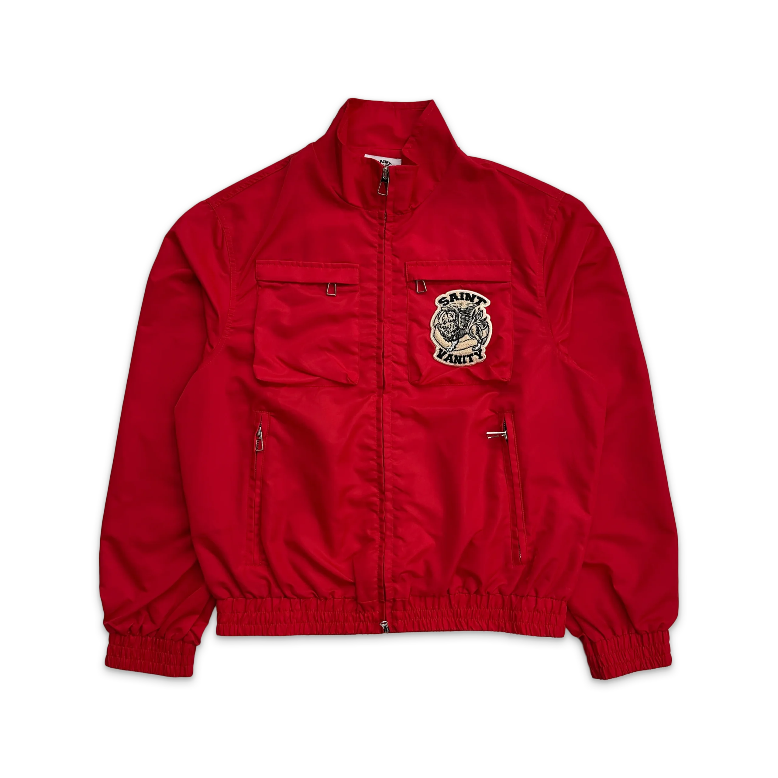 Saint Vanity Nylon Cargo Jacket “Red” Saint Vanity Nylon Cargo Jacket “Red”