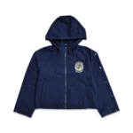 Saint Vanity Nylon Hooded Track Jacket Blue