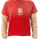 Saint Vanity Red Cutoff Thermal Sweater