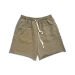 Saint Vanity Terry Studded Logo Shorts “Sand”