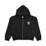 Saint Vanity VVS Rhinestone Zip-Up Hoodie Front