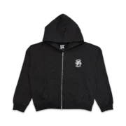 Saint Vanity VVS Rhinestone Zip-Up Hoodie Front