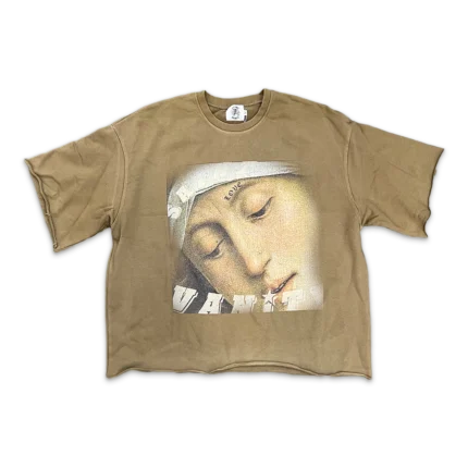 Tan Saint Vanity Love Saint Cropped T-Shirt