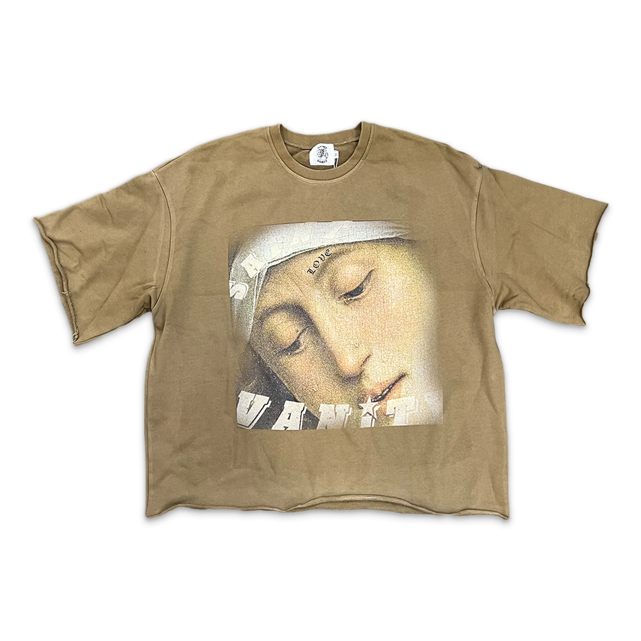 Tan Saint Vanity Love Saint Cropped T-Shirt